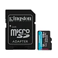Memoria mictoSD Kingston canvas go plus 128gb v30 + adaptador SD - Miniatura 1