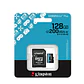 Memoria mictoSD Kingston canvas go plus 128gb v30 + adaptador SD - Miniatura 3