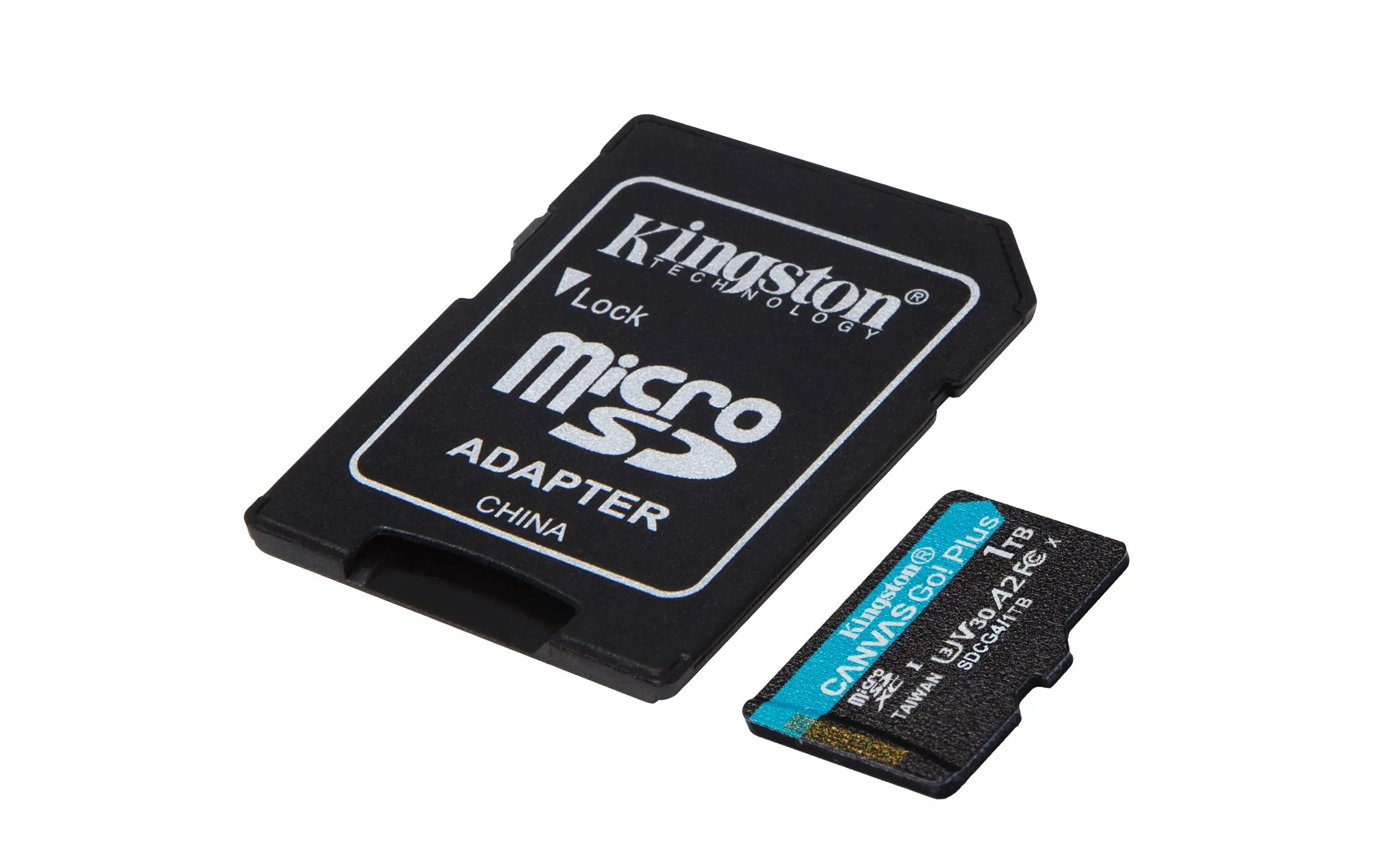 Memoria microSD Kingston Canvas Go! Plus 1TB microSD V30 + Adaptador SD 3