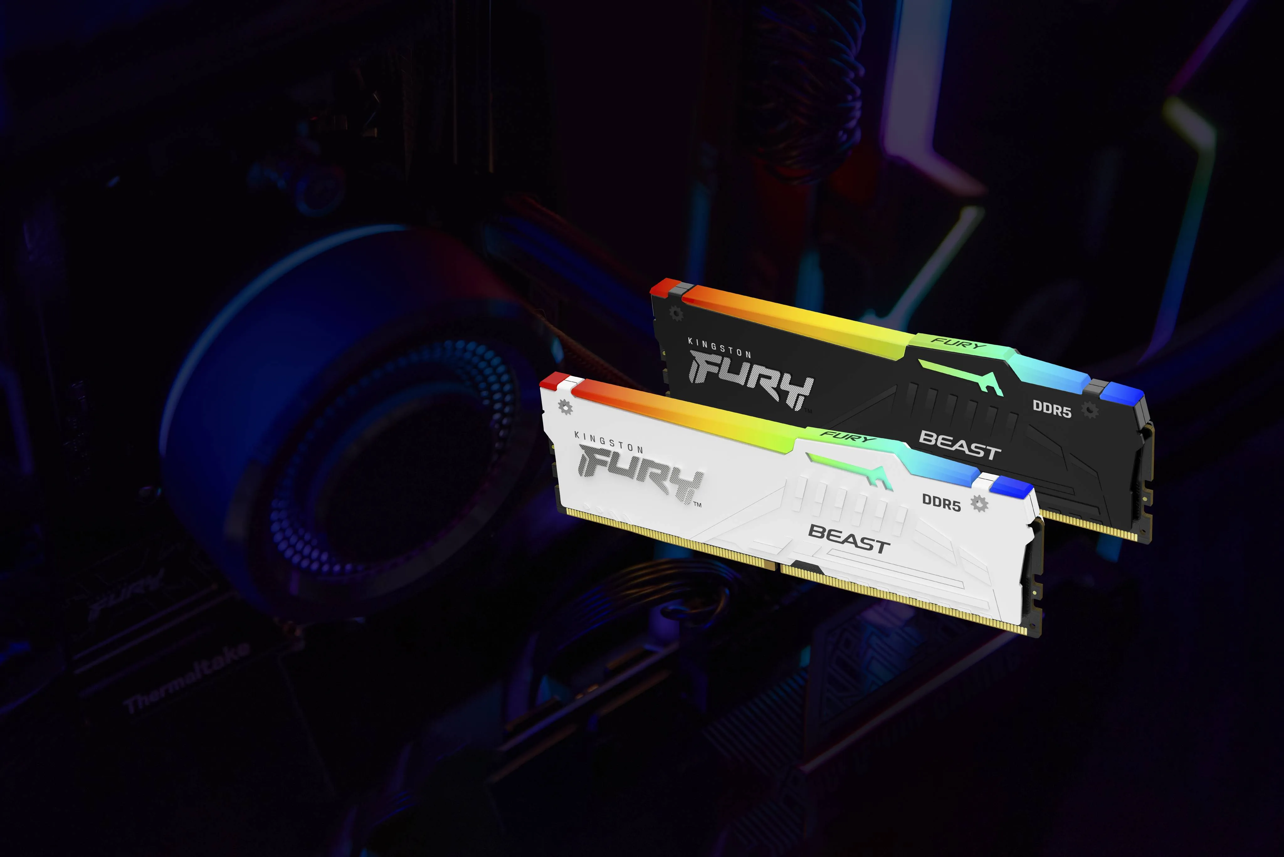 Memoria Ram DDR5 8GB 5600MT/s Kingston FURY Beast RGB CL36 DIMM 7