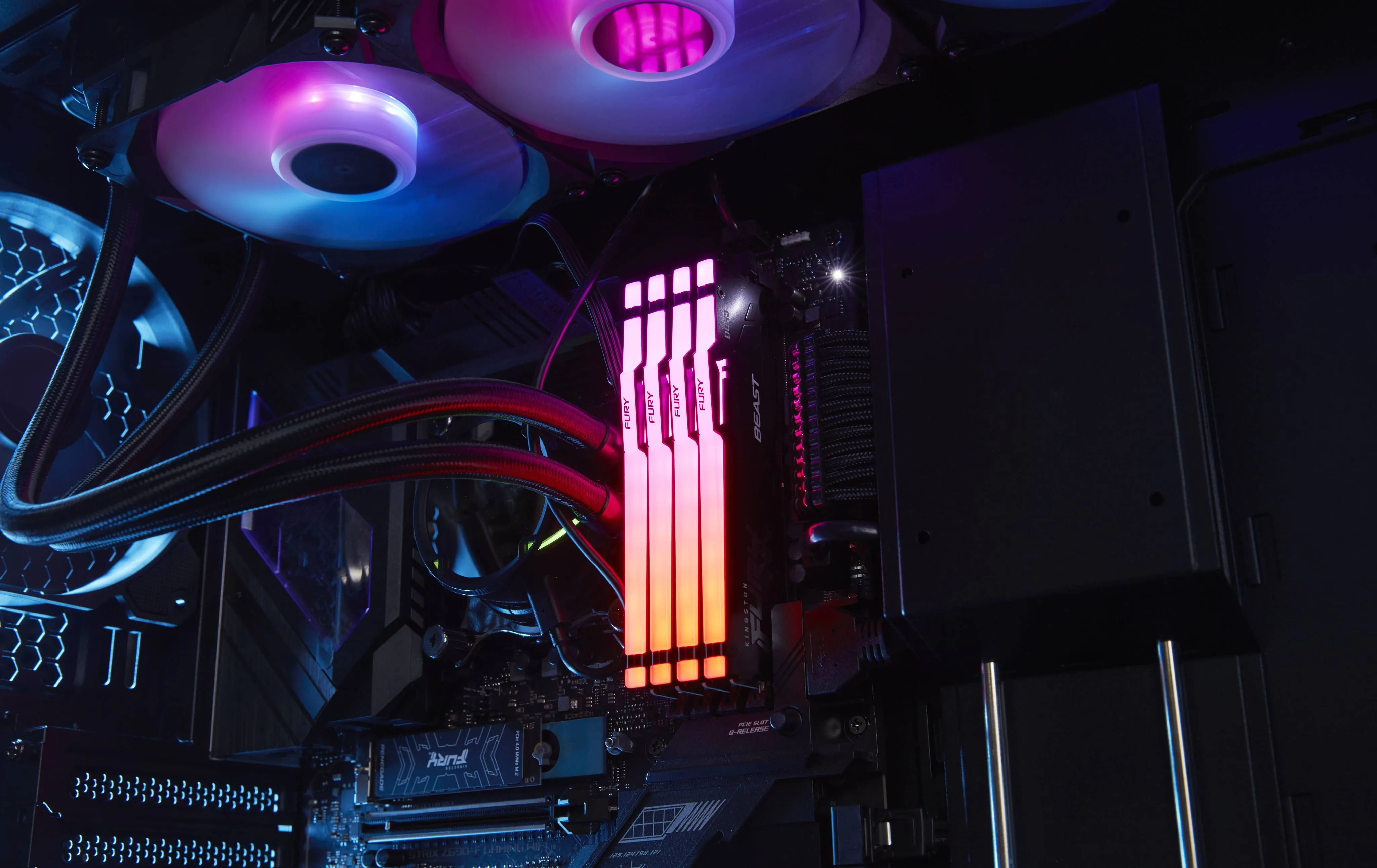 Memoria Ram DDR5 8GB 5600MT/s Kingston FURY Beast RGB CL36 DIMM 8