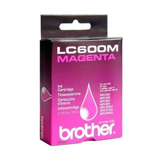 Cartucho de Tinta Brother LC60M, Hasta 260 Páginas, Magenta 1