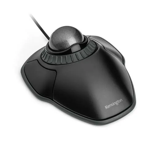 Mouse Kensington Trackball Orbit, Wired, 2 Botones, Negro/Plateado 1
