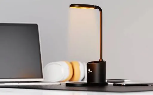 Lámpara LED de Escritorio con Cargador Inalámbrico Xtech XTA-701, 15W, Negro 2