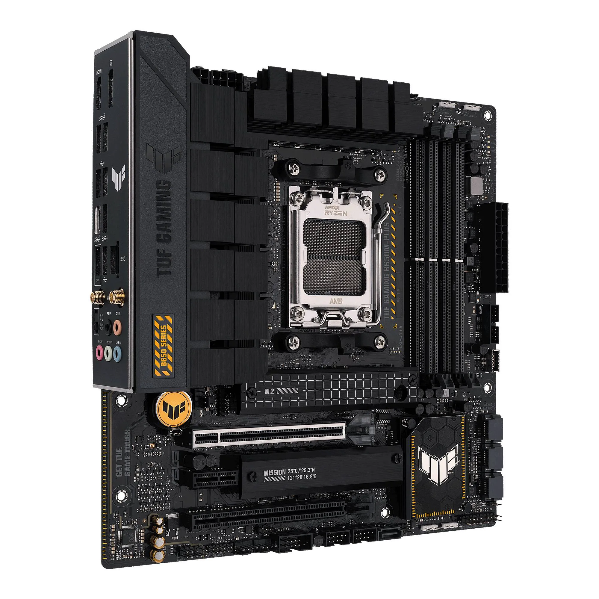Placa Madre ASUS TUF Gaming B650M-Plus WIFI, AMD AM5, 4xDIMM DDR5, DP, HDMI, 2xM.2, Micro-ATX 5