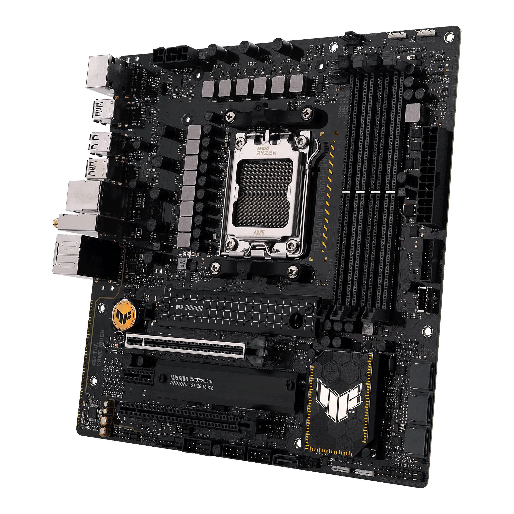 Placa Madre ASUS TUF Gaming B650M-Plus WIFI, AMD AM5, 4xDIMM DDR5, DP, HDMI, 2xM.2, Micro-ATX 9