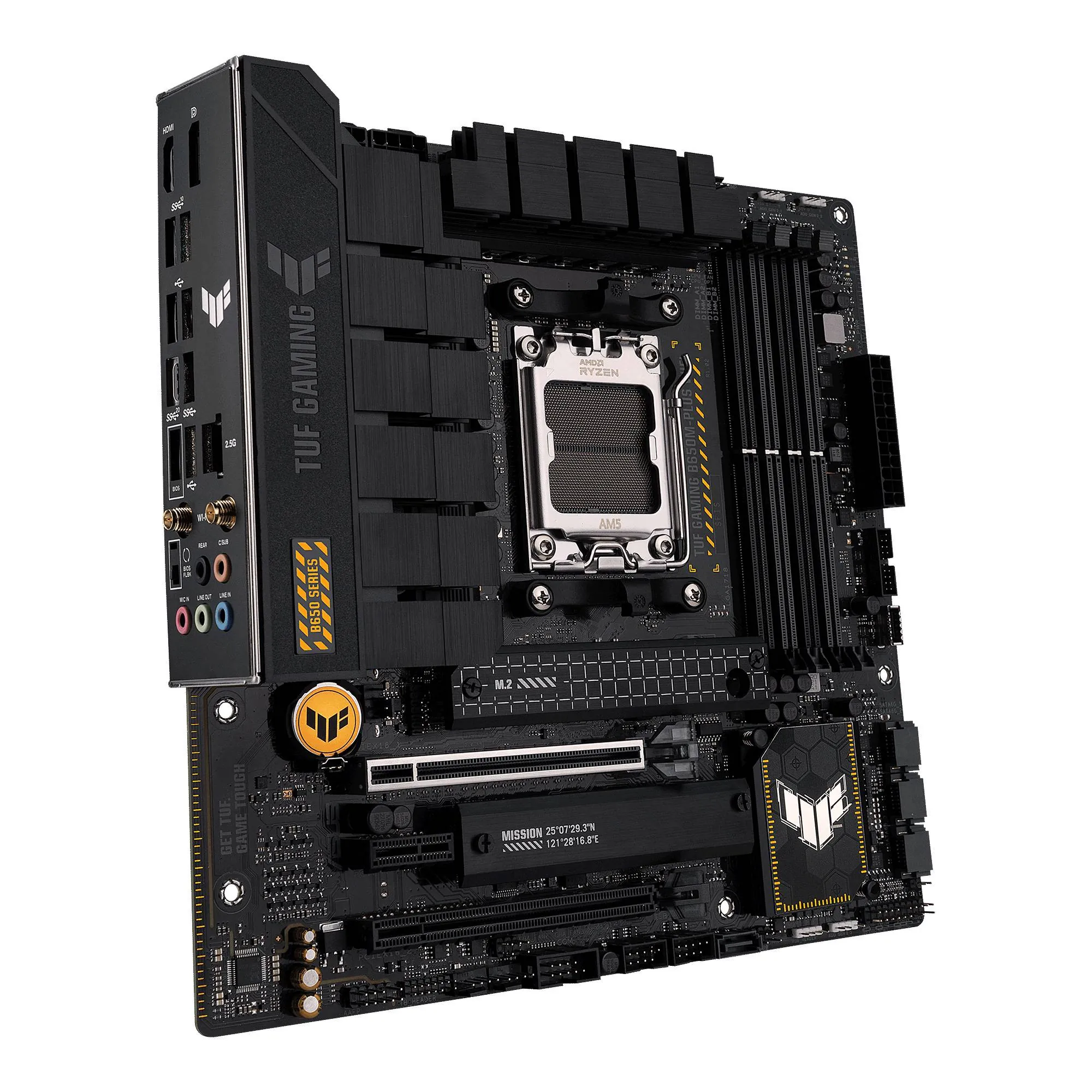 Placa Madre ASUS TUF Gaming B650M-Plus WIFI, AMD AM5, 4xDIMM DDR5, DP, HDMI, 2xM.2, Micro-ATX 10