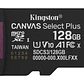 Tarjeta MicroSDXC 128GB Kingston SDCS3 Canvas Select Plus 100MB/s Clase 10 A1 + Adaptador SD - Miniatura 6