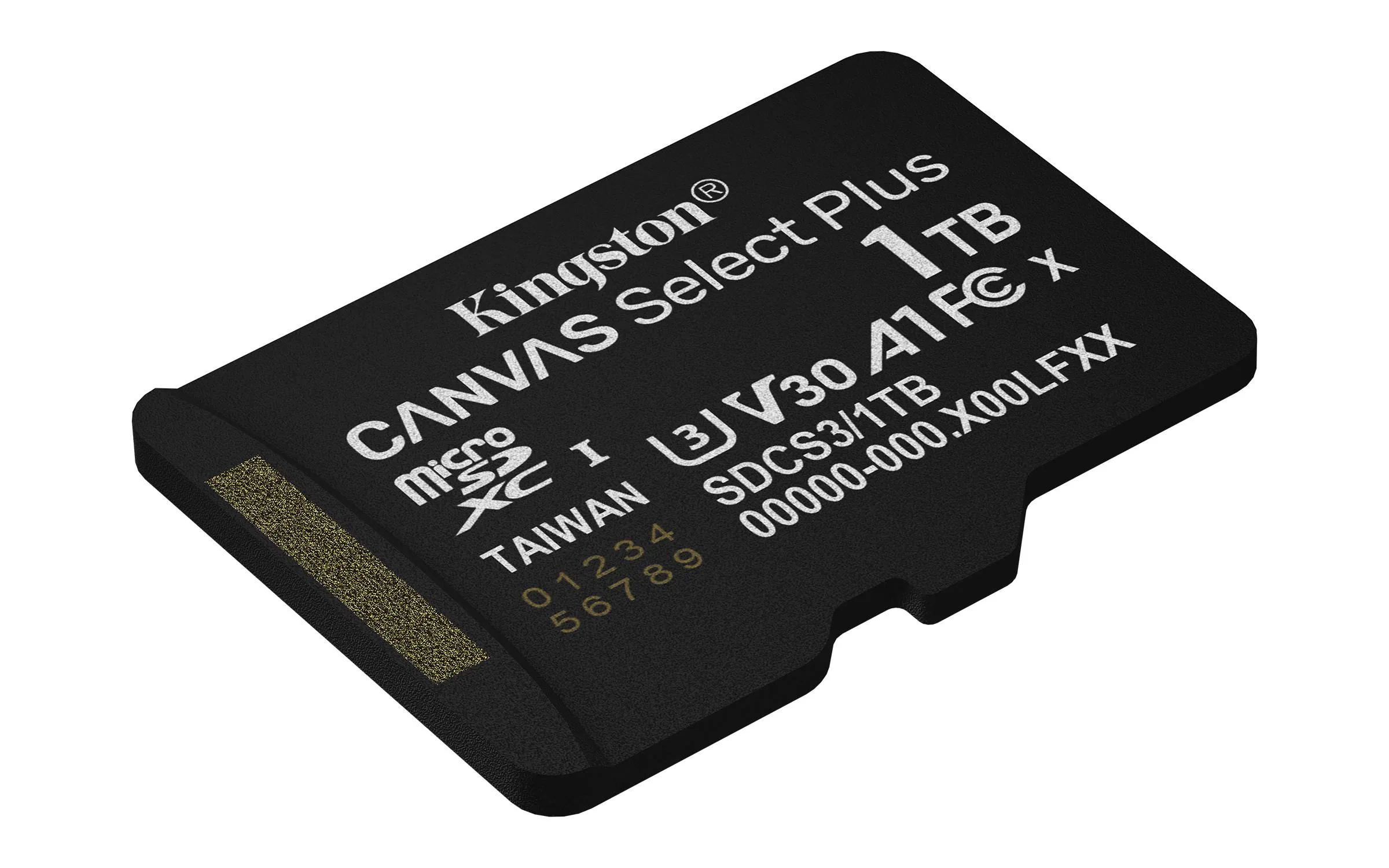 Tarjeta MicroSDXC 1TB Kingston SDCS3 Canvas Select Plus 100MB/s Clase 10 A1 + Adaptador SD 4