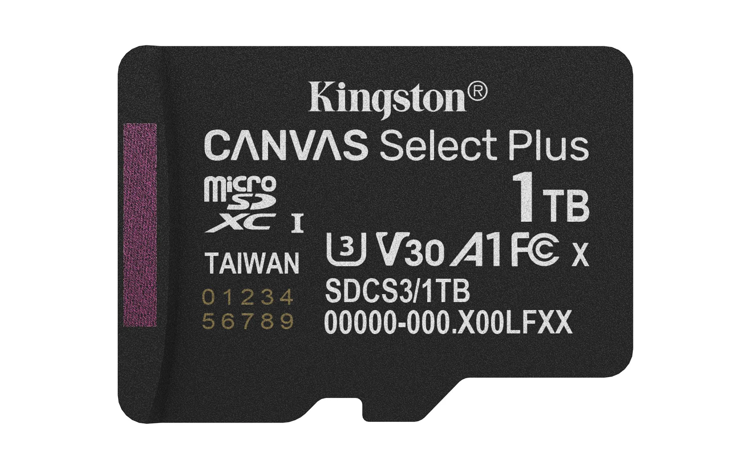 Tarjeta MicroSDXC 1TB Kingston SDCS3 Canvas Select Plus 100MB/s Clase 10 A1 + Adaptador SD 6