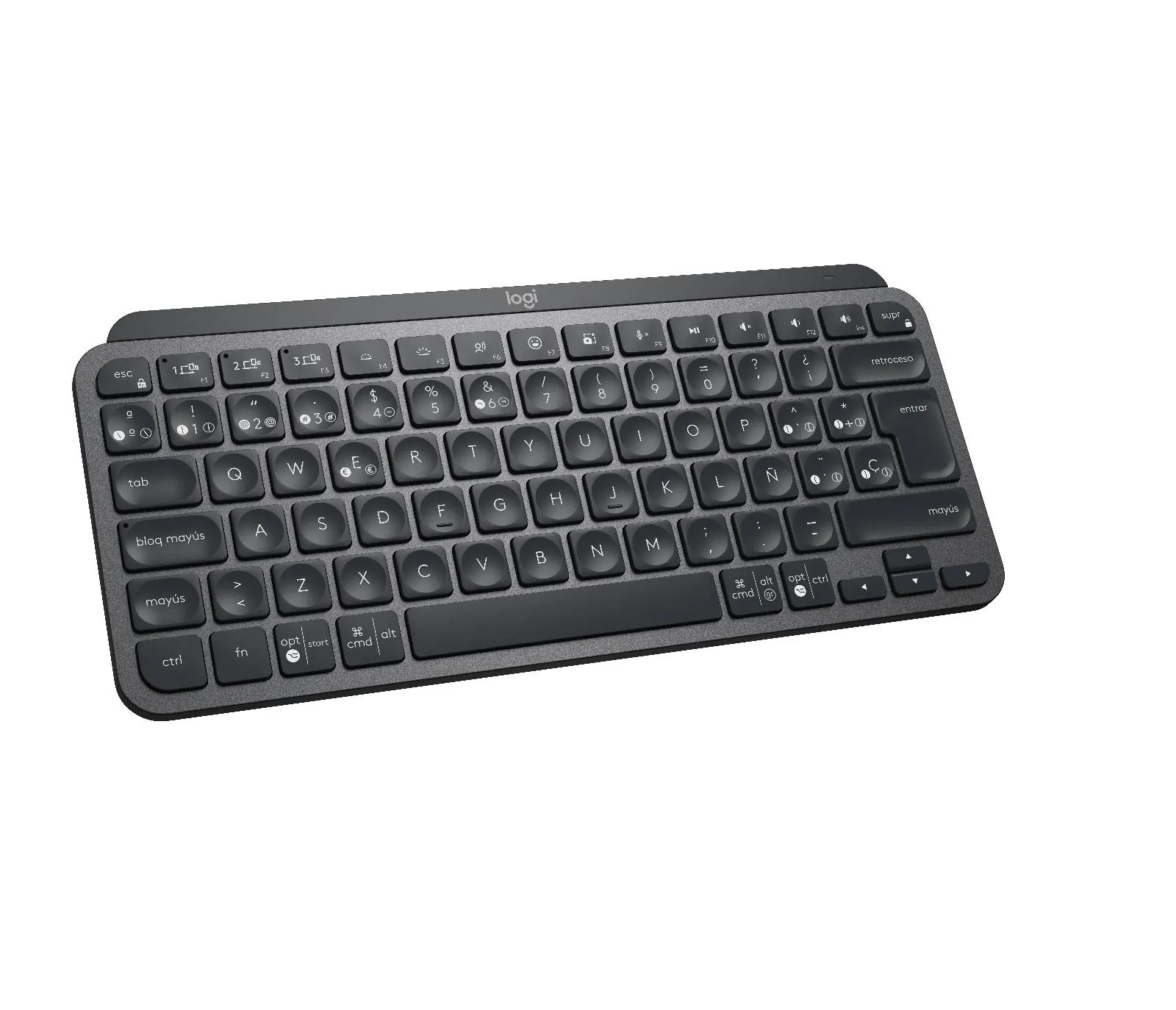 Teclado Inalámbrico Logitech MX Keys Mini Wireless, Carga USB, Bluetooth, Grafito, Español 4