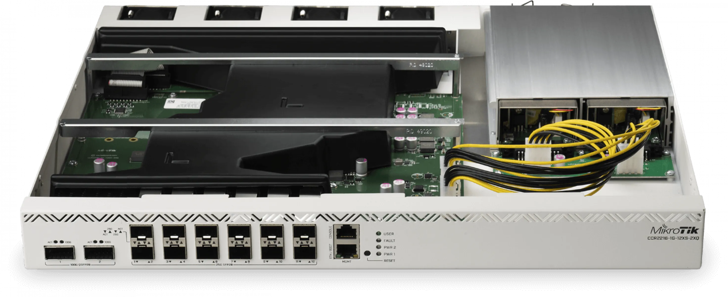 Router de Alto Rendimiento con Puertos 25Gb y 100Gb, MikroTik CCR2216-1G-12XS-2XQ 5