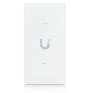 Inyector PoE Ubiquiti U-PoE 15W Gigabit Compacto con Proteccion ESD