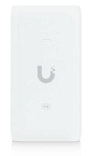Inyector PoE Ubiquiti U-PoE 15W Gigabit Compacto con Proteccion ESD 1