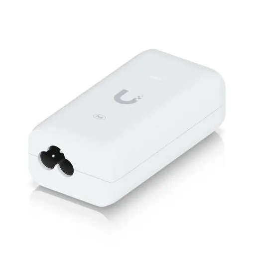 Inyector PoE Ubiquiti U-PoE 15W Gigabit Compacto con Proteccion ESD 6