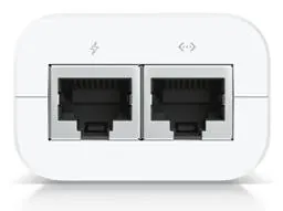 Inyector PoE Ubiquiti U-PoE 15W Gigabit Compacto con Proteccion ESD 4