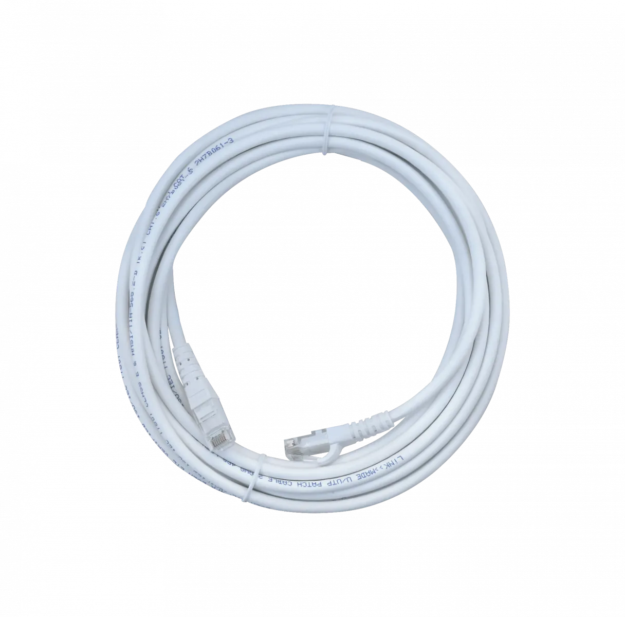 Cable Patch LINKMADE Cat6 Blanco LSZH U/UTP 5 metros Inyectado Multifilar de Alta Estabilidad 1