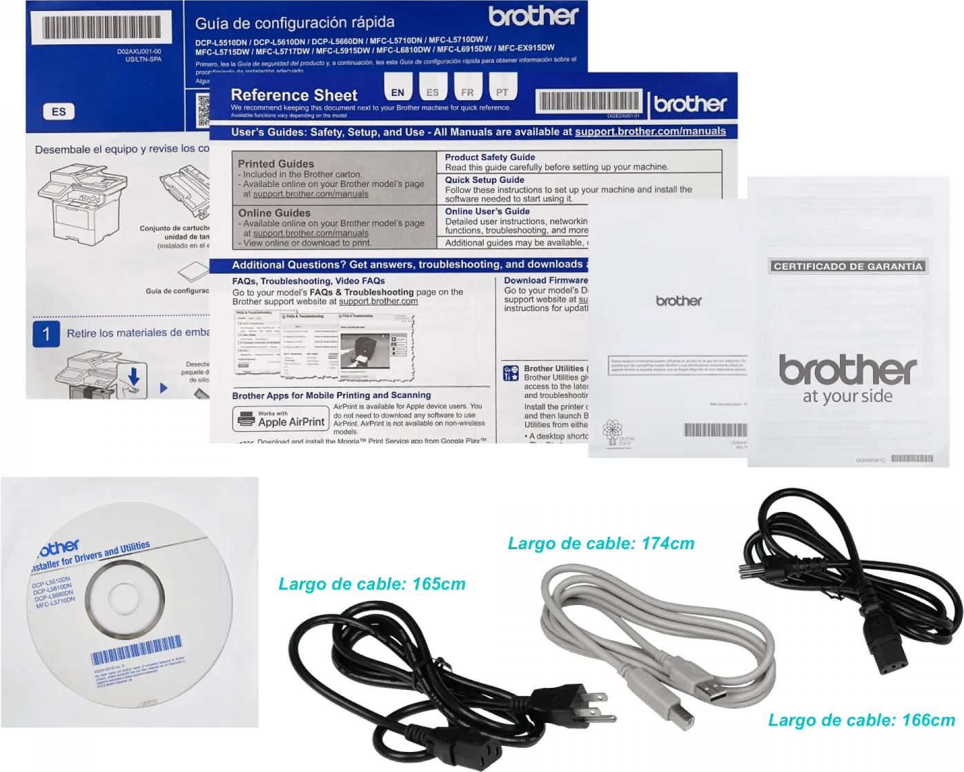 Impresora Multifuncional láser monocromática Brother DCPL5660DN, 50 ppm, Gigabit Ethernet 7