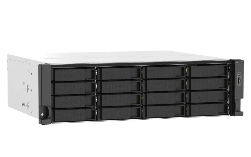 NAS QNAP TS-1673AU-RP, 2 puertos 2,5GbE, AMD Ryzen™ V1500B 4 nucleos, x86 64bits, Ram 16GB 2
