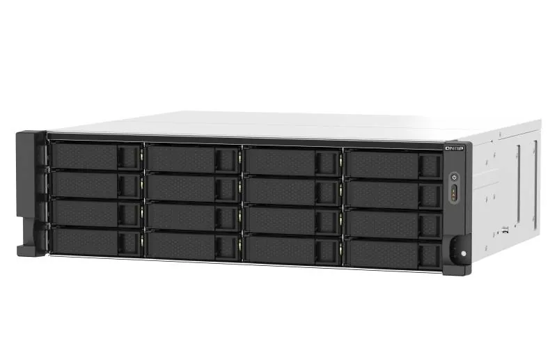 NAS QNAP TS-1673AU-RP, 2 puertos 2,5GbE, AMD Ryzen™ V1500B 4 nucleos, x86 64bits, Ram 16GB 4