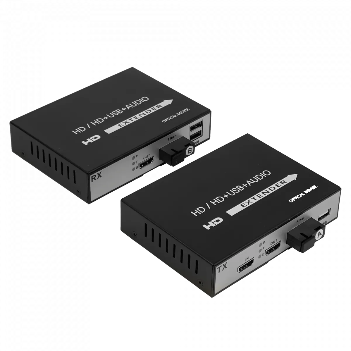 Extensor HDMI de Fibra Óptica 20km 1080p FullHD, 1 Entrada / 2 Salidas, Incluye Adaptador 5VDC 2