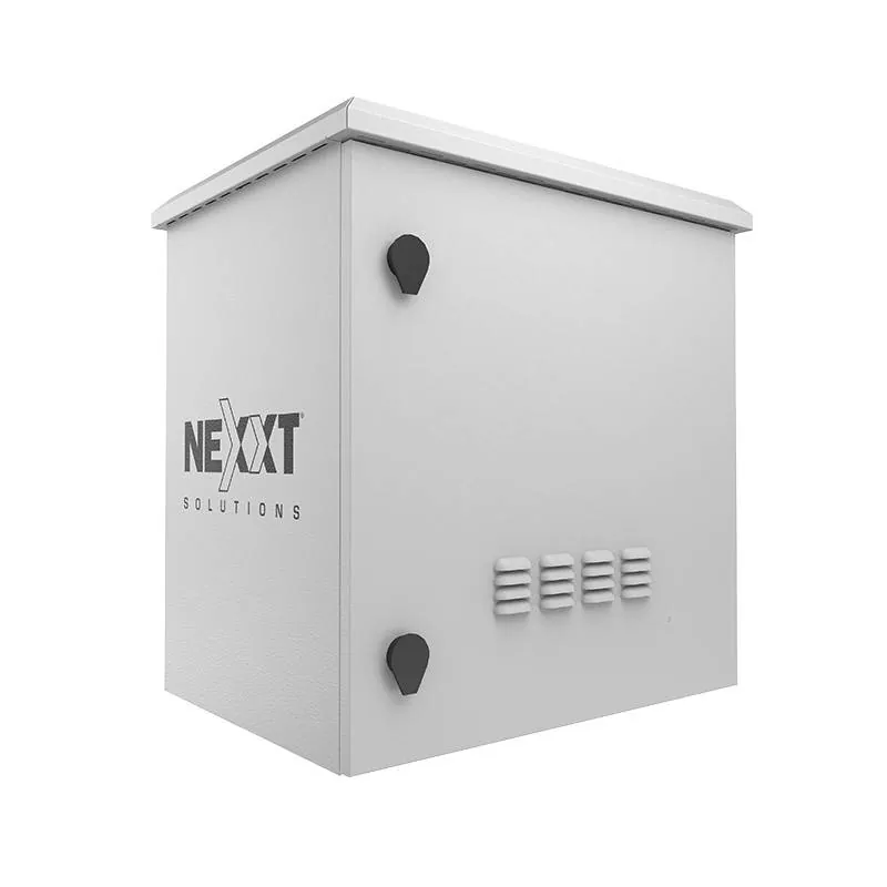 Gabinete exterior Nexxt NPC-O9U66P 9U 600x600mm para poste en acero SPCC gris claro 2