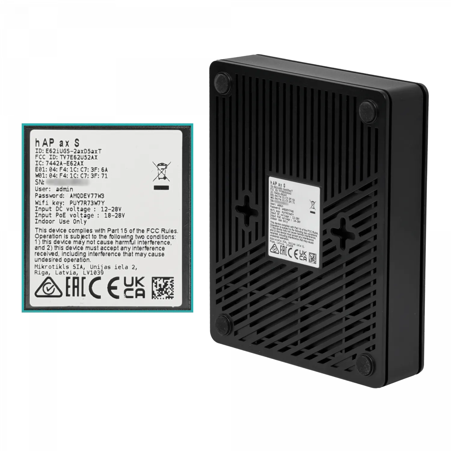 MIKROTIK 1-SFP 5-1000 PoE-i/o AX3000 2,4GHz/5GHz 6dBi RouterOS-L4 v7 5