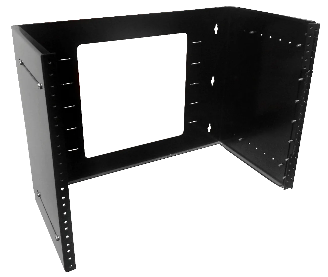 Bracket Mural Abierto 8U Ajustable con Bisagra 1
