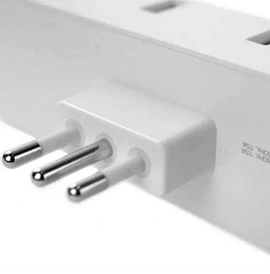 Protector de sobretensión inteligente Wi-Fi 220V -Chile, Dos salidas con USB para carga 6