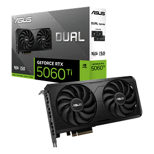 Tarjeta de Video ASUS DUAL NVIDIA GeForce RTX 5060 Ti EVO, 16GB GDDR7, 128-bit, PCI-e 5.0