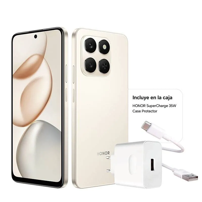 Smartphone HONOR 400 Smart 5G 6GB 256GB Pantalla 120Hz Batería 6500mAh Uso Intensivo 8