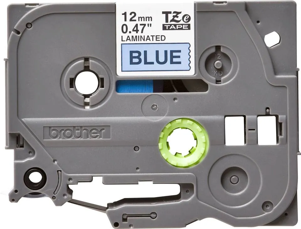 Cinta Brother TZe531 12mm Negro/Azul 8m para PT-H110/E300/E550W/D600VP 4