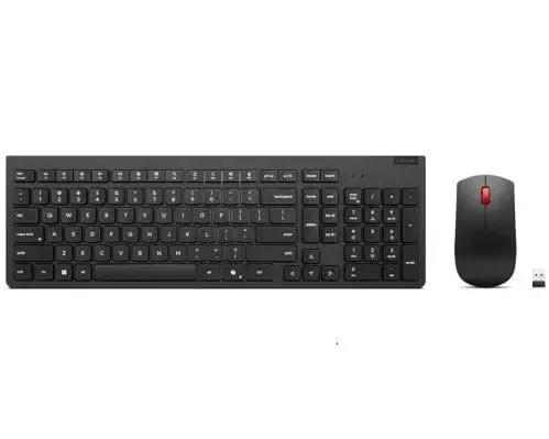 Kit de Teclado y Mouse Inalámbrico Lenovo Essential, Wireless 2.4GHz, Negro 1