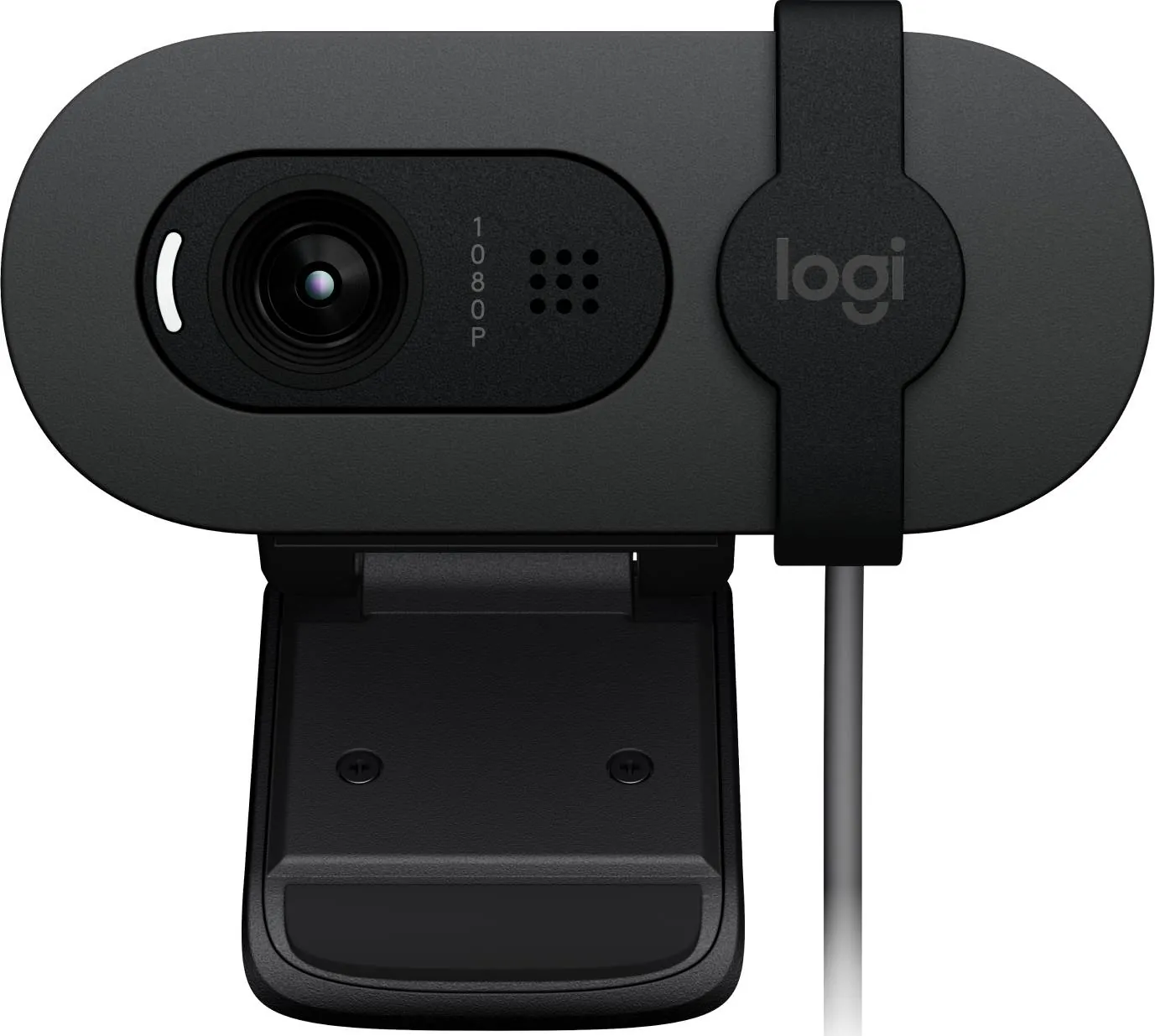 Cámara Web Logitech Brio 100 Full HD, tapa de privacidad, micrófono integrado  2