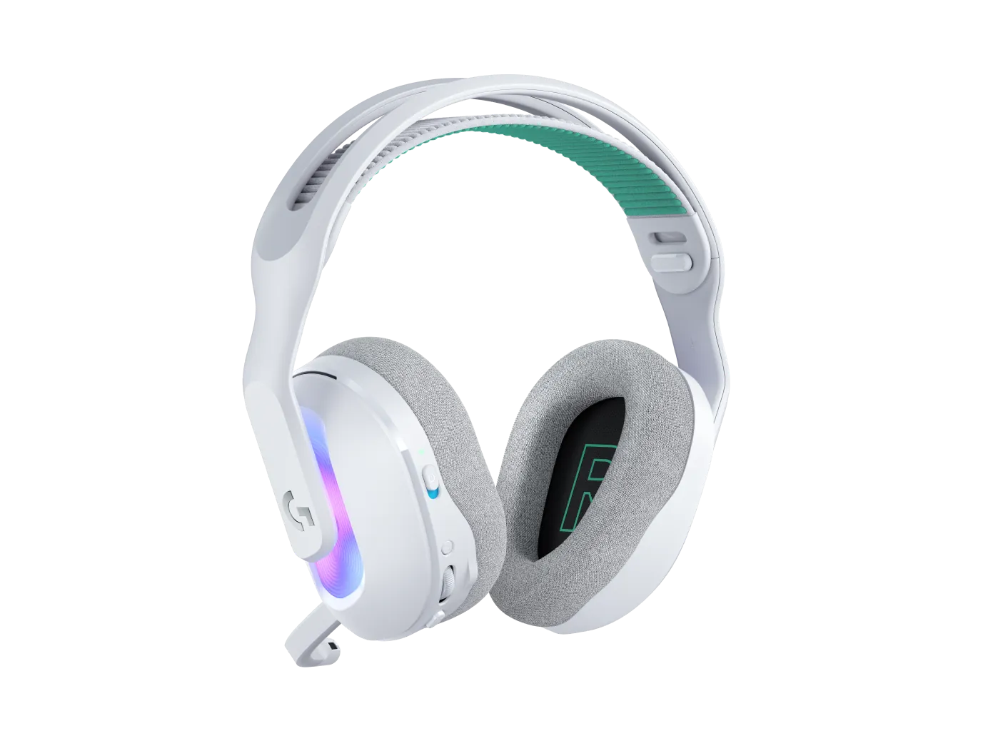 Audífonos Gamer Logitech G522 LIGHTSPEED, Wireless 2.4GHz, RGB, Blanco 2