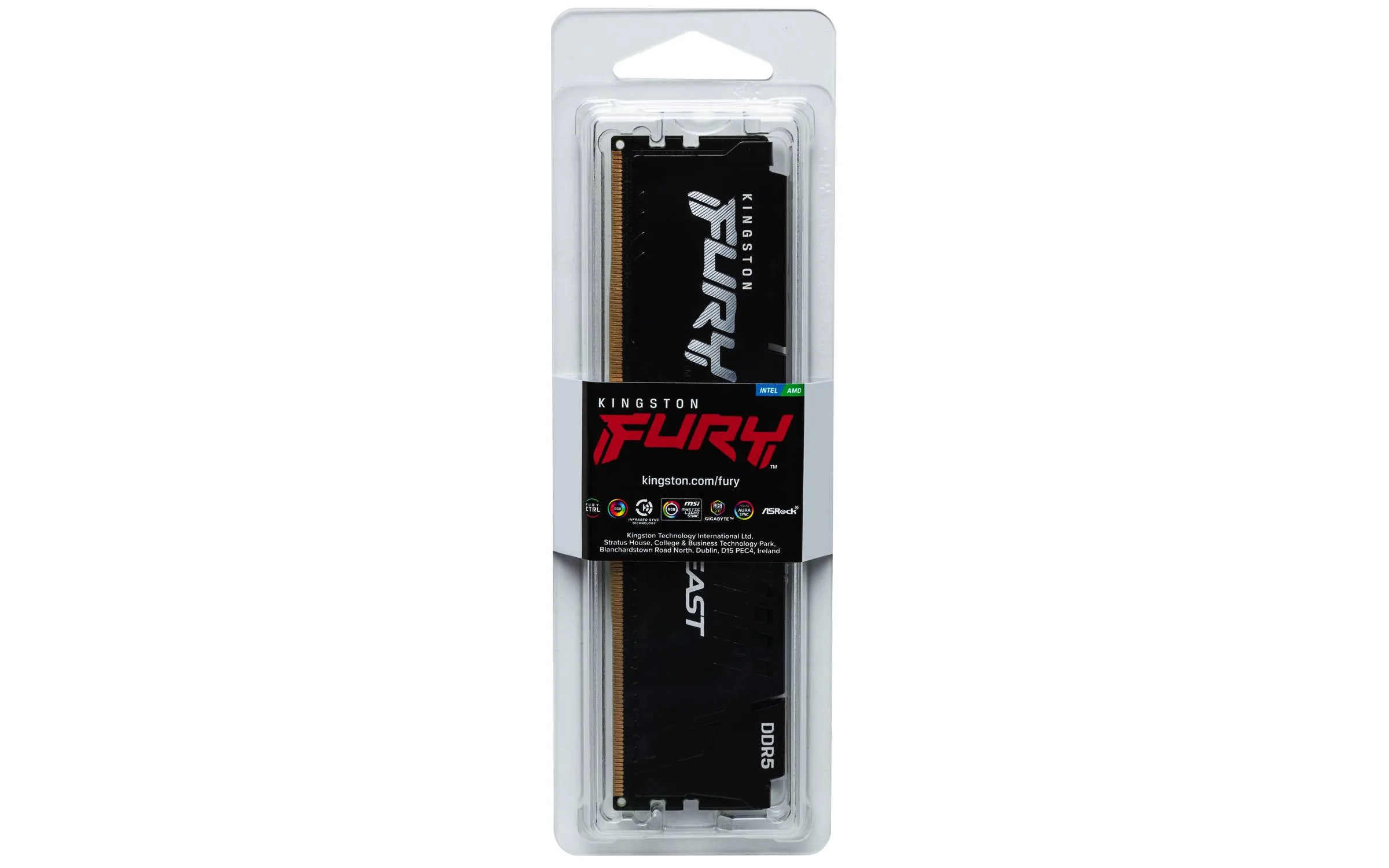 Memoria RAM DDR5 64GB 5600MHz CL36 Kingston FURY Beast , 288-pin DIMM, Black 6