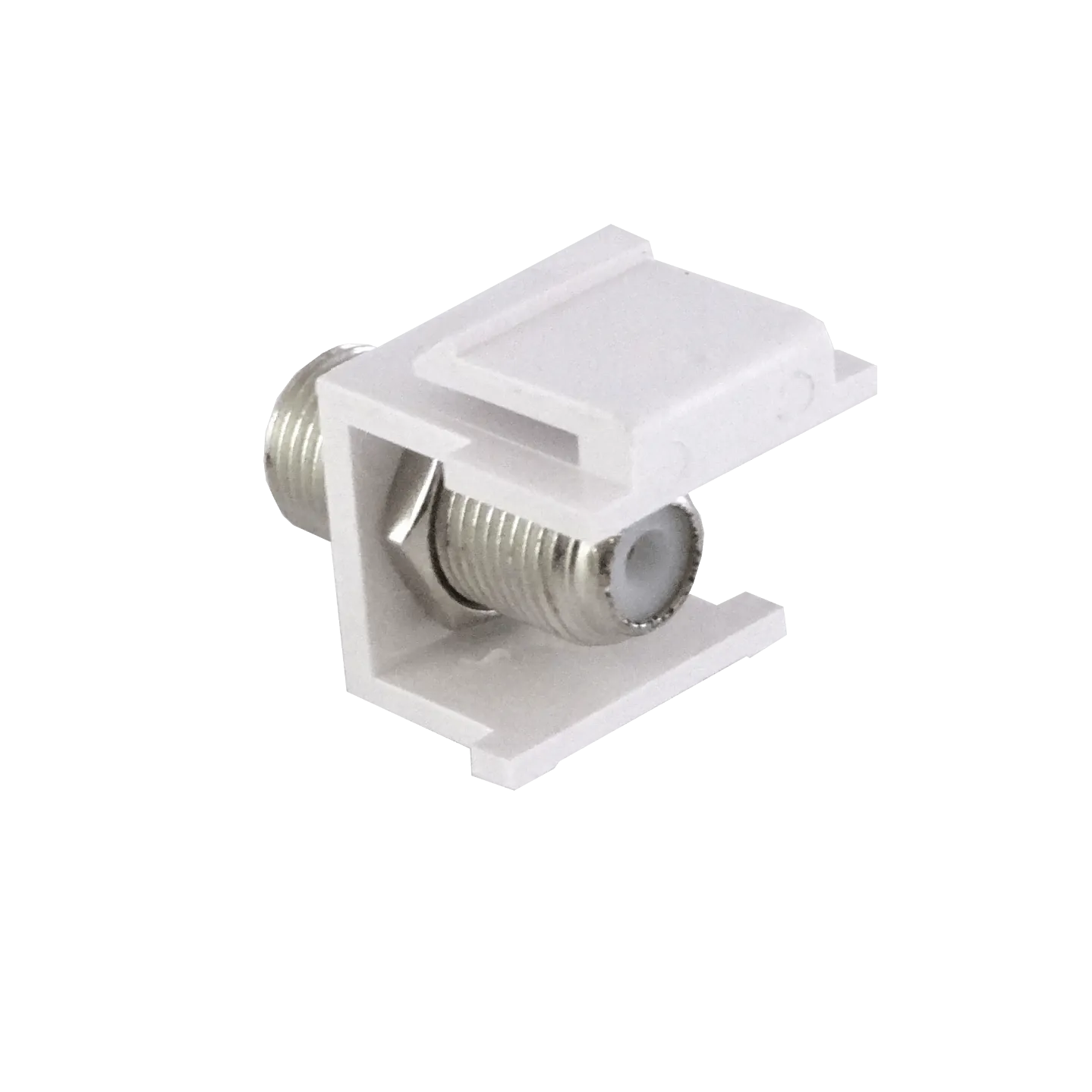 LINKMADE Blanco F-F Coaxial Keystone Copla Union F-H F-H 2