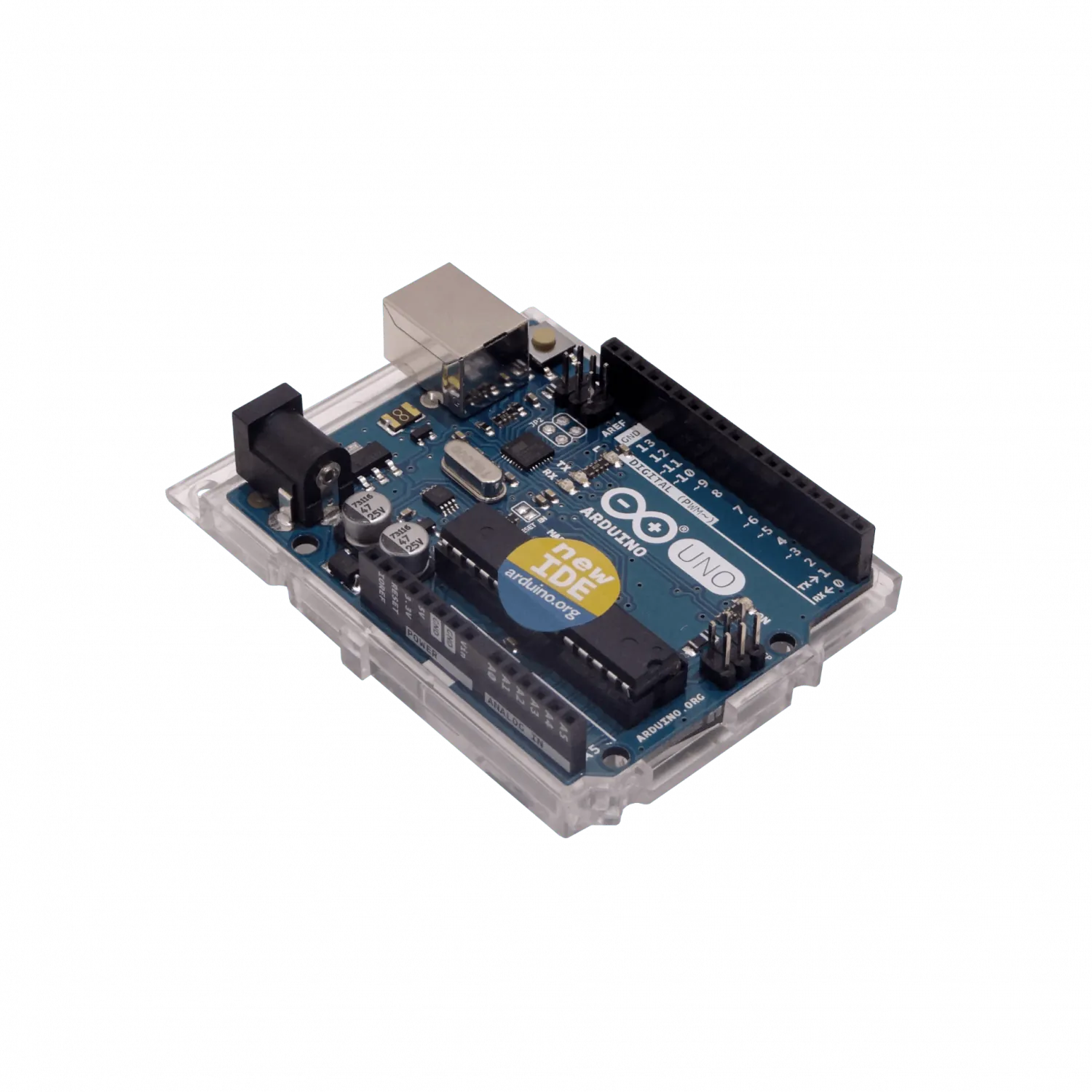 ARDUINO Placa 70x53mm Digital/Analoga USB-BH req-Fuente-Plug-5,5x2,1mm 1