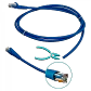 Cable Patch LINKMADE Cat6 Azul LSZH 1.5m Inyectado Multifilar con Conectores de Calidad - Miniatura 2