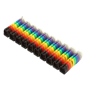 Marcadores Numericos p/cable-Cat5/Cat6 0-9 x10-c/u total-100u.
