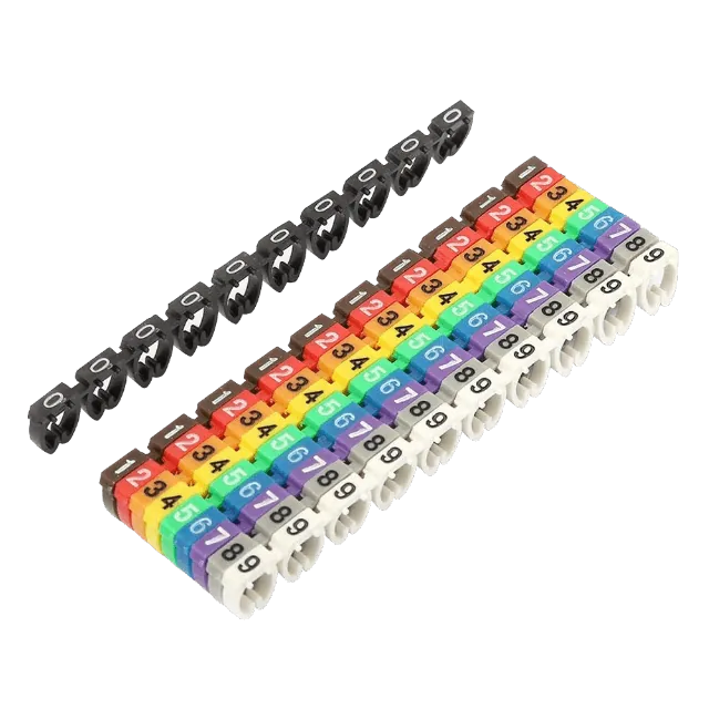 Marcadores Numericos p/cable-Cat5/Cat6 0-9 x10-c/u total-100u. 2