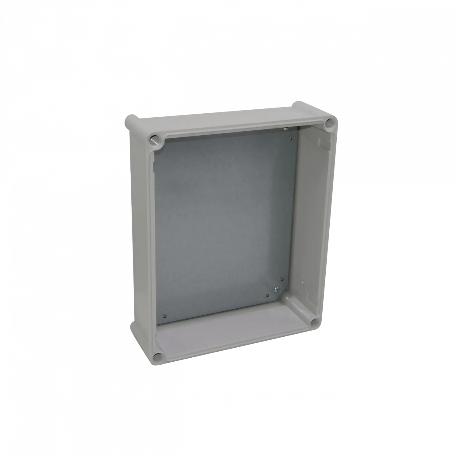 Caja ABS Tibox TJ-AT-3428 340x280x130mm IP66 tapa transparente con placa aluminio 1