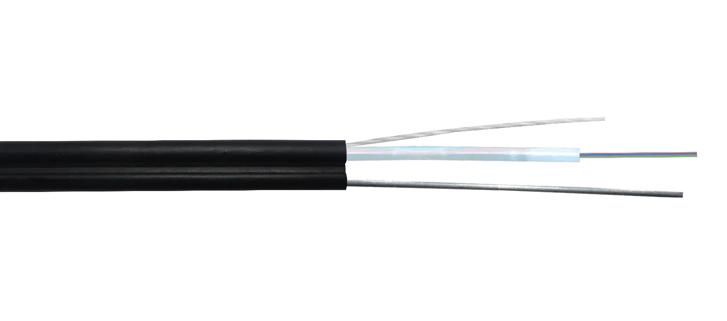 Cable de Fibra Óptica Monomodo CFS804 - 4 Fibras G652D, 1 metro, Exterior con Portante de 1,5 mm 1