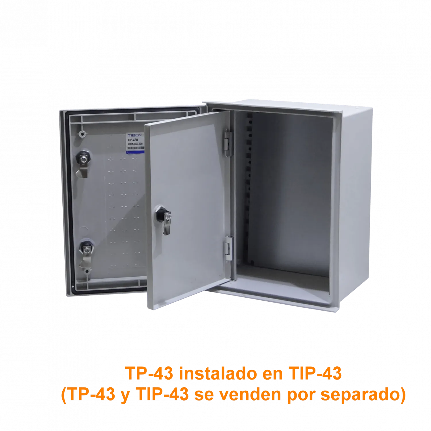 Contrapuerta Tibox TP-43 365x245mm metalica para gabinete 400x300 1