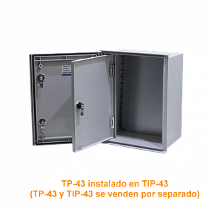 Contrapuerta Tibox TP-43 365x245mm metalica para gabinete 400x300