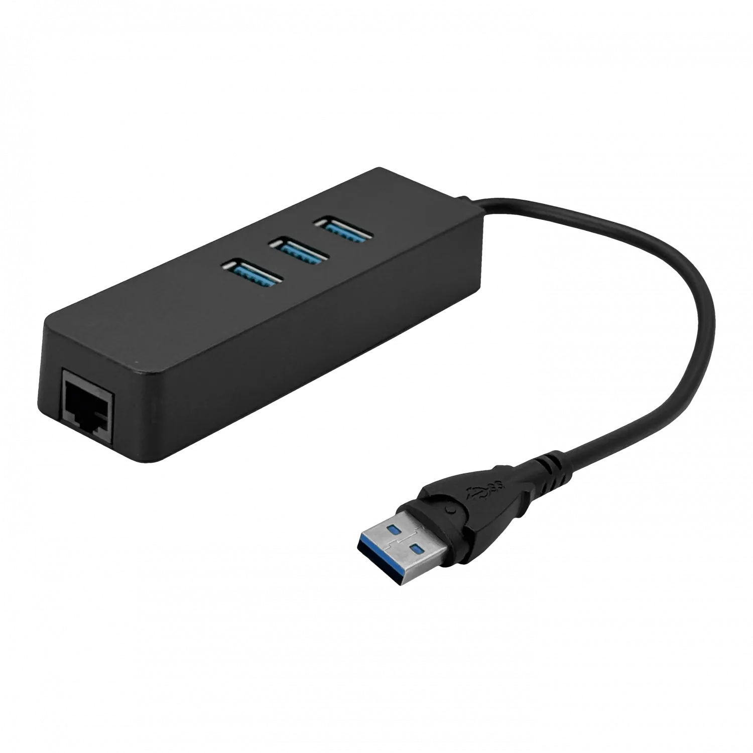 1-USB3.0-AM 1-LAN-RJ45-Ethernet 10/100mbps Hub-3p Win Mac Linux 2