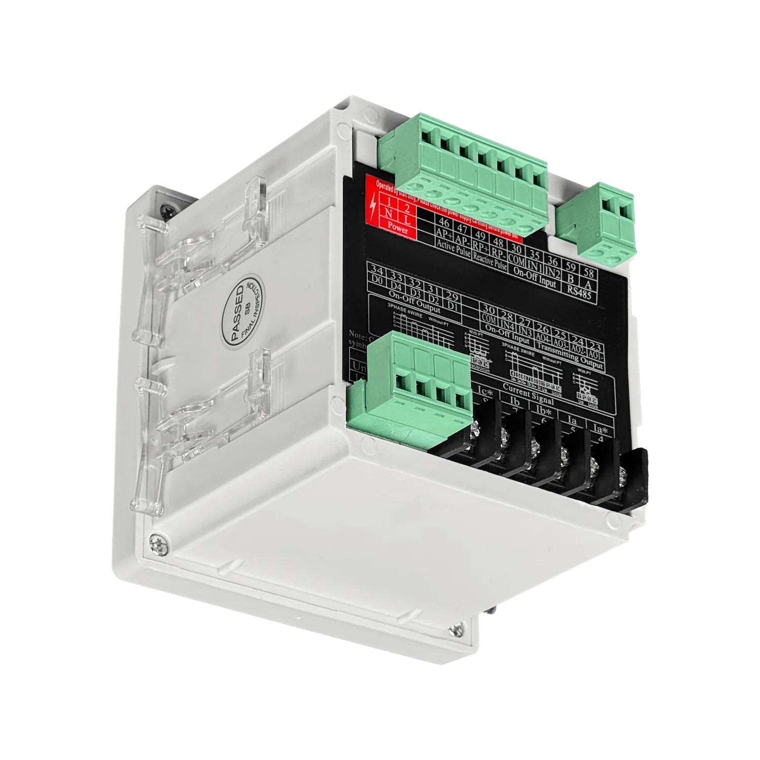 Analizador Trifasico AC Coseno FactorPotencia VA 96x96mm 380V RS485 4