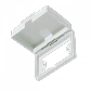 Cubierta Abatible Blanca 131x95mm para Placa Faceplate y Caja Chuqui - Miniatura 4