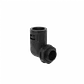 Codo Salida Caja Prensa Estopa p/Conduit Flexible Plastico Negro 19mm  - Miniatura 1