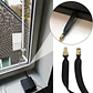 Cable Coaxial RPSMA-H a RPSMA-M, Plano, Ventana Puerta, 0-6GHz, Negro, 25cm - Miniatura 2